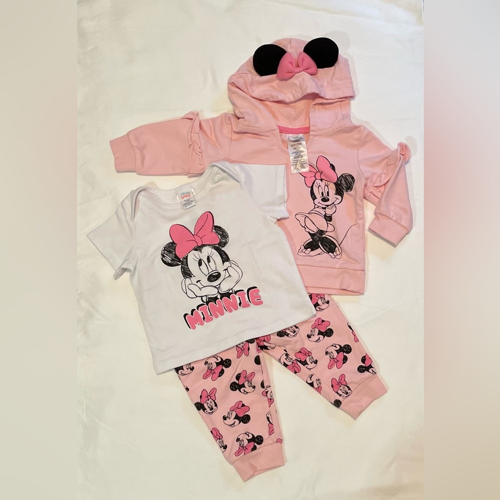 DISNEY 12m Minnie Mouse 3-piece set